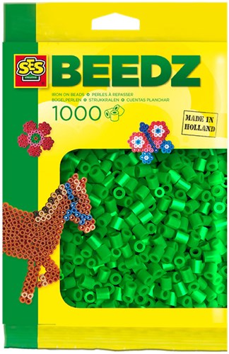 Ses ironing beads green 1000 pieces - creative craft set