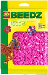Ses ironing beads neon pink 1000 pieces - creative beads set