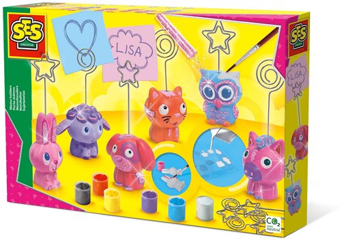 Ses memo holders craft set plaster painting glitter creative kids