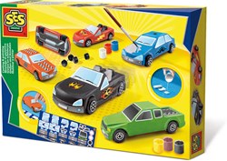 Ses plaster casting and painting - car craft set for kids - creative toy