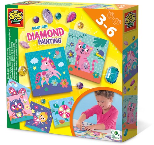 Ses diamond painting giant gemstones craft set for kids
