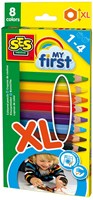 Ses coloured pencils My First XL - ergonomic grip - 8 colours