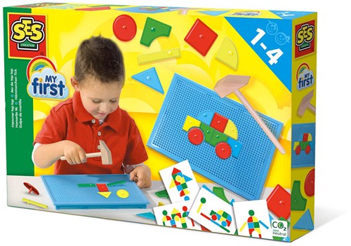 Ses Hamertje Tik Montessori toy - original set with basic shapes