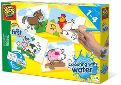Ses water colouring farm animals magic toy set
