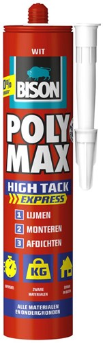 Bison mounting adhesive High Tack white 425g - strong universal glue