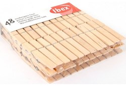 Ibex wooden clothespins 48 pieces - sustainable household