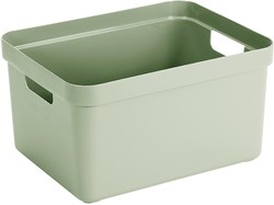 Sunware storage box Sigma home 32L green plastic stackable
