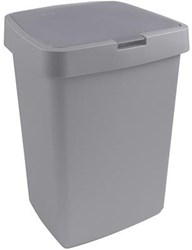 Sunware waste bin Delta 25L grey - plastic trash can with flip lid
