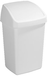 Sunware bin Delta with swing lid 25L white plastic