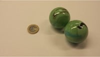 Don Juan 2 butterfly marbles 42mm (Mexico) 4011-2