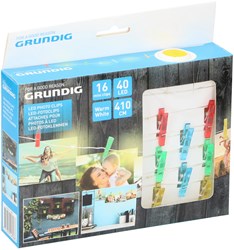 Grundig photo garland LED pegs 410cm multicolor decoration