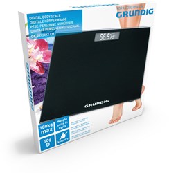 Grundig digital personal scale - glass scale black 180kg