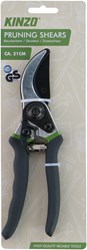 Kinzo pruning shears garden tool 21cm black manual