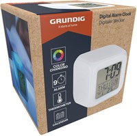 Grundig Digitale Wekker 7,8x7,8x7,8cm Color Changing