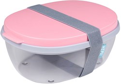 Mepal salad box Ellipse - lunchbox - Nordic pink - BPA-free and durable