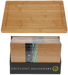 Excellent Houseware bamboo cutting board 37x25cm sustainable kitchen accessory
