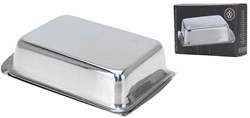 Excellent Houseware butter dish stainless steel silver - butter storage box