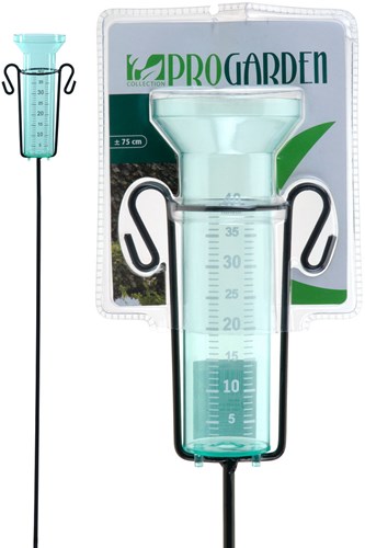 ProGarden rain gauge garden 75 cm - plastic and steel - accurate measurement