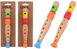 Johntoy wooden recorder musical instrument for children