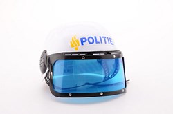 Johntoy police helmet - kids helmet - dress up accessory - white