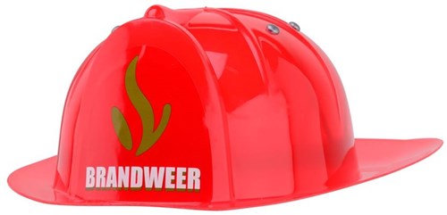 Johntoy Firefighter Helmet - Toy Helmet for Kids - Red-2