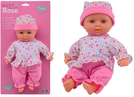 Baby Rose Baby rose doll +/- 30 cm. 27443
