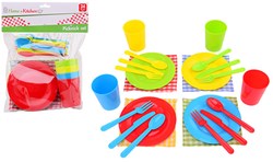 Johntoy picnic play set plastic 24-piece for children