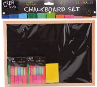 Johntoy chalkboard Crea kids 29x21 cm with accessories