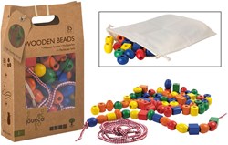 Jouéco wooden beads (85 beads)