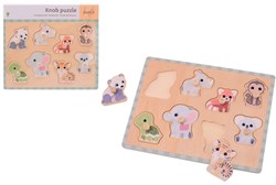 Jouéco wooden animal puzzle Wildies Family - educational toy for kids