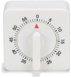 Patisse kitchen timer square white - kitchen timer plastic 60 minutes