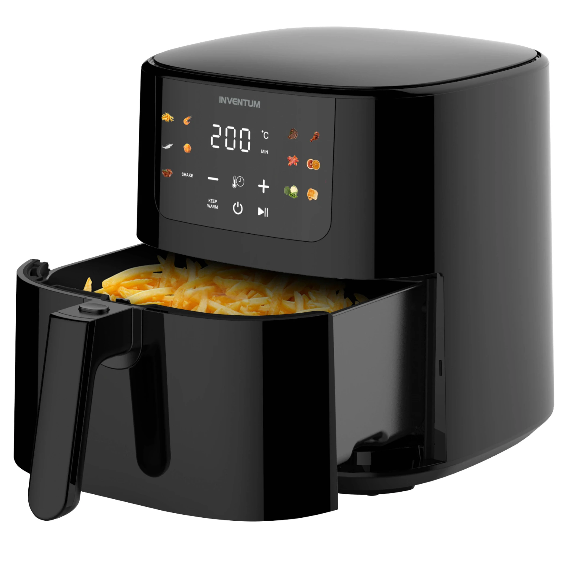 Inventum Airfryer hot air fryer 5 liter black 1500W kitchen appliance