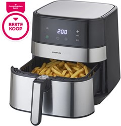 Inventum GF500HLD Airfryer Friteuse  5L Zwart/RVS 1700W