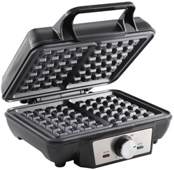 Tristar waffle maker black 1000W PFAS free - stainless steel wafflemaker