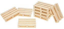 Kids Globe wooden pallets toy set 8 pieces 1:32 scale