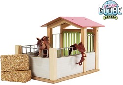 Kids Globe Horses horse box 1:24 pink