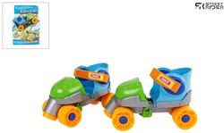 Roller skates blue adjustable kids skates size 24-30 aluminium