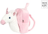 Unicorn backpack 3D unicorn 26cm kids bag pink colorful
