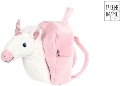 Unicorn backpack 3D unicorn 26cm kids bag pink colorful