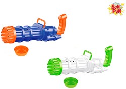 Bubble gun toy Sun Fun 19cm with bubbles - colorful outdoor fun