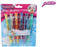 Glitter tattoo pens set multicolor 6 pieces tattoo toy creative