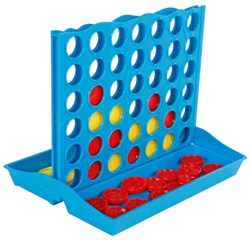 First To 4 board game strategy game 15.5cm compact size