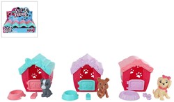 Dog playhouse toy with accessories 7cm - cute dog house