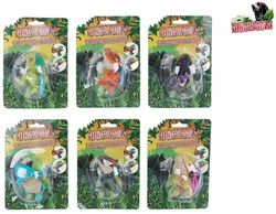 Biting dinosaur keychain Dinoworld 12cm toy multi color