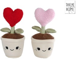 Plush plant heart 27cm - soft cuddly toy for kids