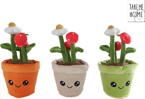 Plush strawberry plant cuddle toy 23cm - Take Me Home plant