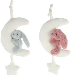 Plush music box bunny cuddly toy 35cm music baby toy