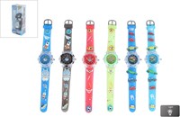 Van Manen kids watch vehicles light blue - analogue toy watch