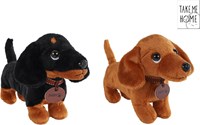 Take Me Home plush dachshund cuddly dog brown 24cm toy