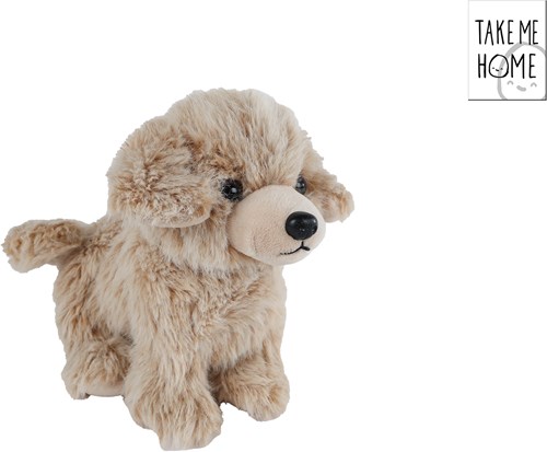 Plush dog cuddly toy standing 22cm Take Me Home toy